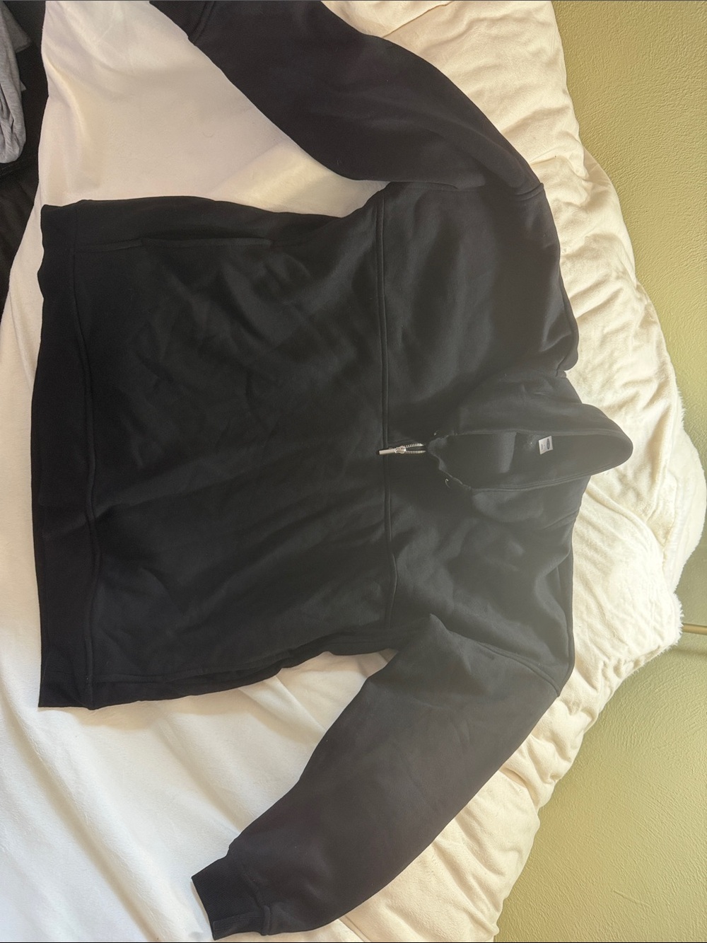 Old Navy Black Half-Zip Pullover Bomber Jacket
